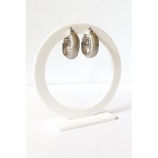 Ασημένια Σκουλαρίκια Κρίκοι Κλιπ (SE50)